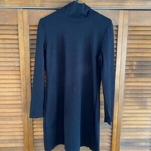 Boston Proper Women's Turtleneck Black Long Sleeve Mini Dress Size S